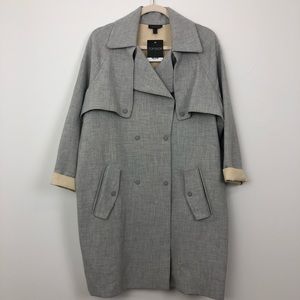 Top Shop Grey Snap Front Jacket
